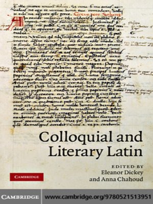cover image of Colloquial and Literary Latin